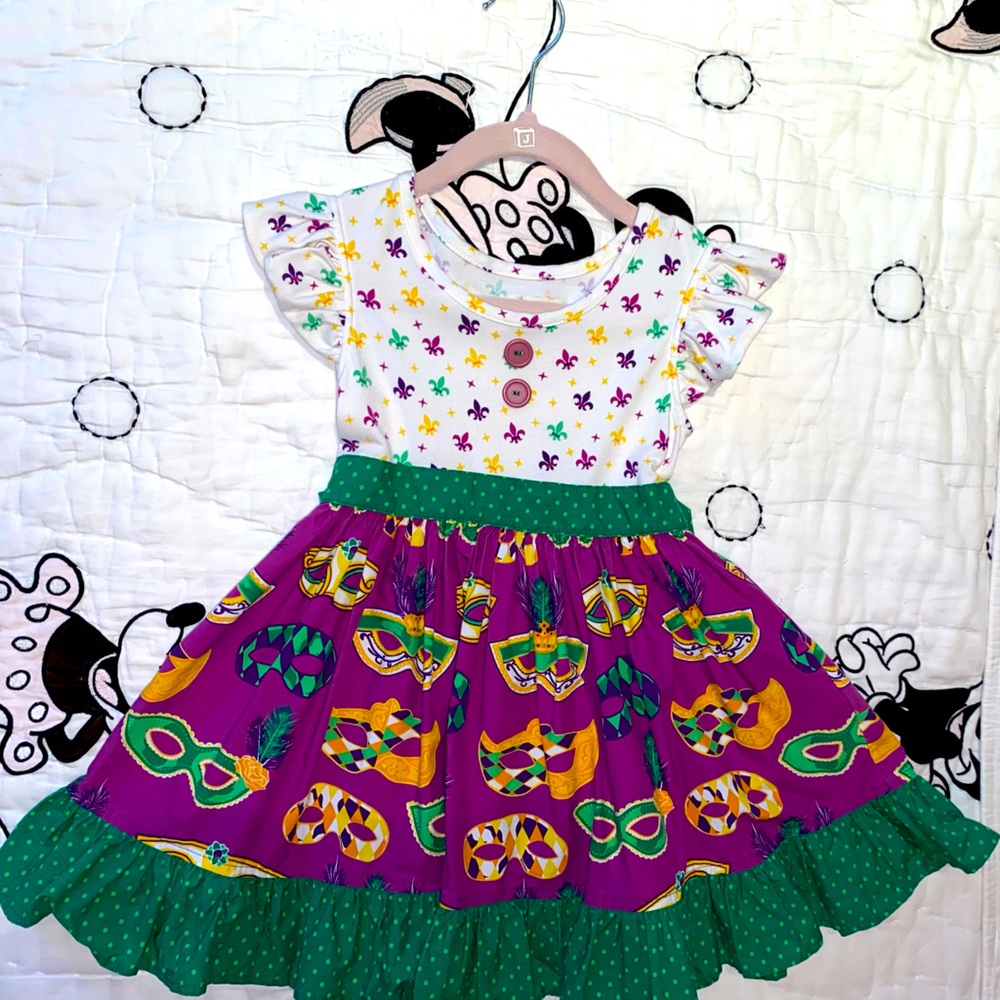 Eleanor Rose Eye Mask print dress